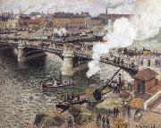 Camille Pissarro The Boldieu Bridge,Rouen Spain oil painting artist